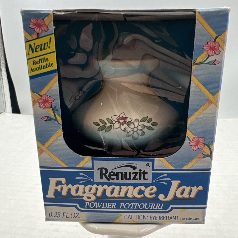 Vintage‎ Renuzit Fragrance Decorative Jar "Powder Potpourri" .23 oz. 1990